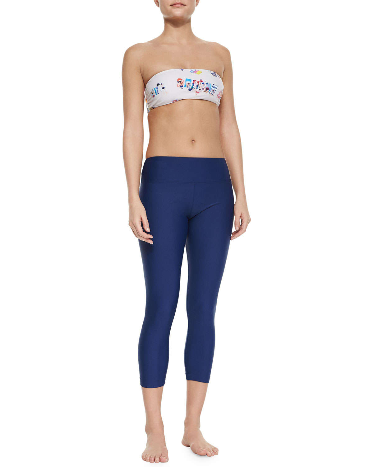 Cover Upf 50 Capri Swim Leggings in Blue Lyst