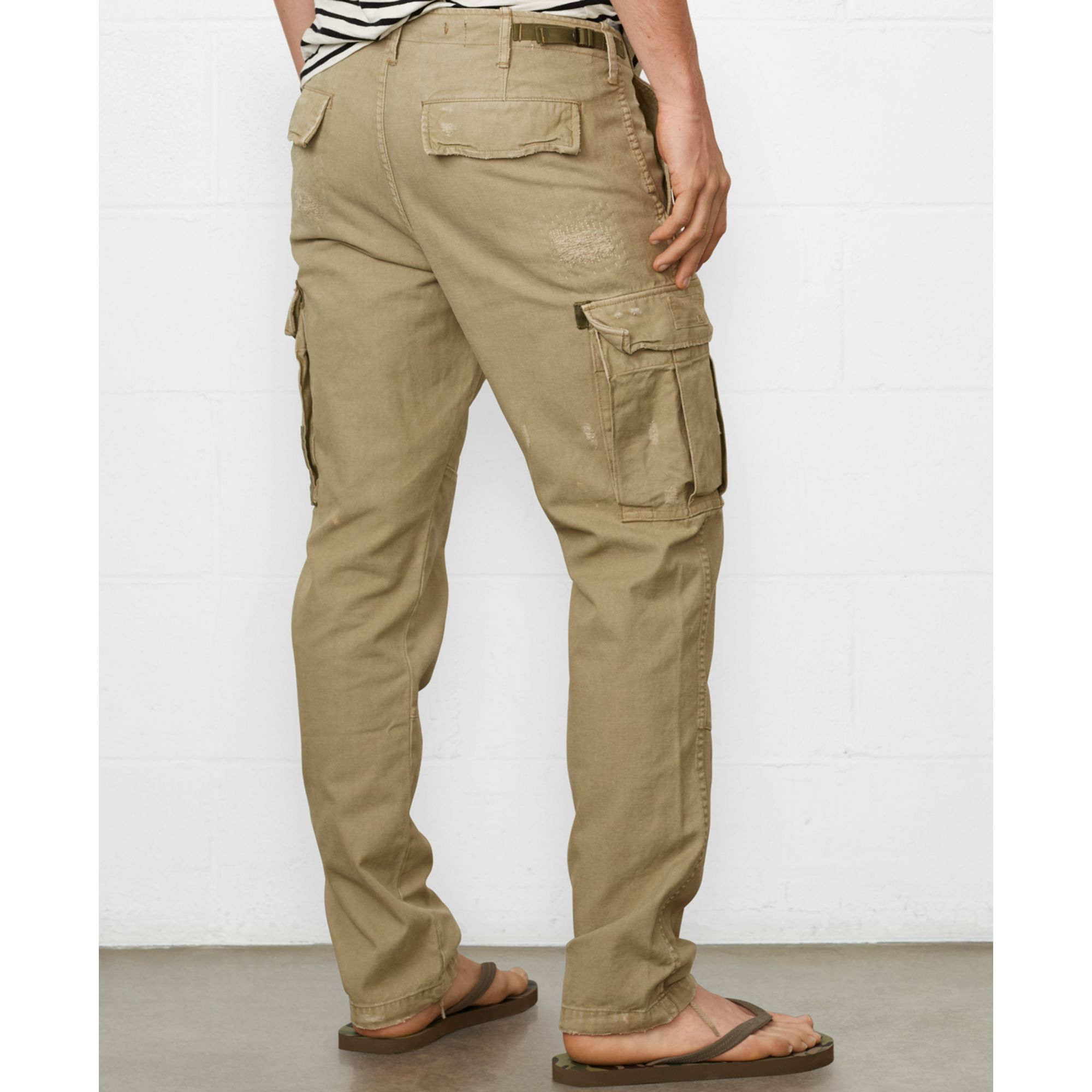 Denim & Supply Ralph Lauren Tapered Cotton Cargo Pants in Green for Men ...