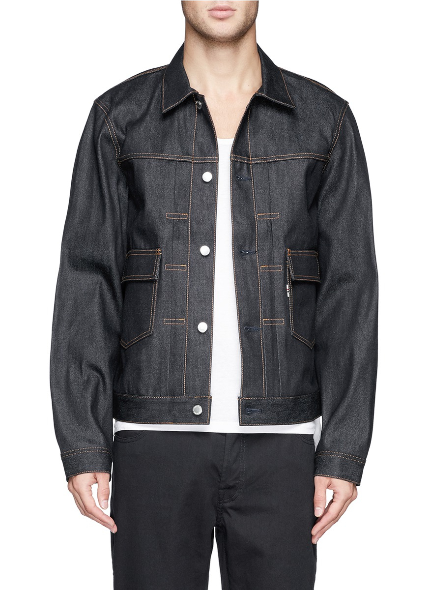 maison kitsune denim jacket