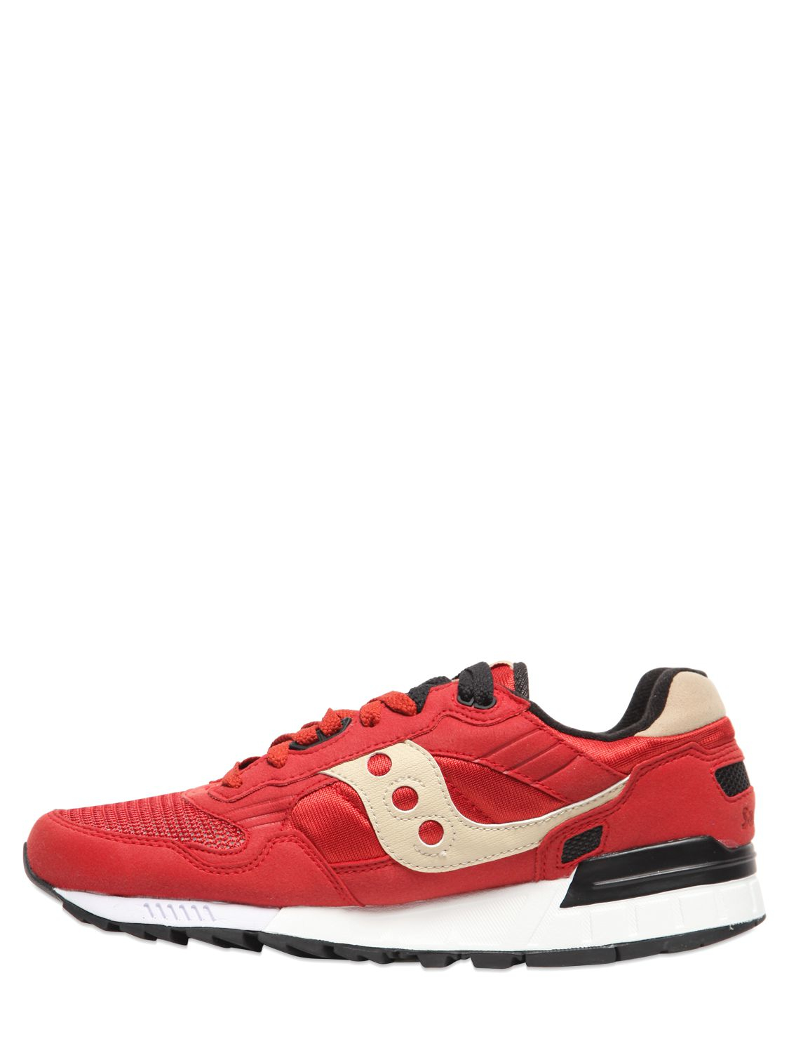 Saucony Shadow 5000 Suede & Mesh Sneakers in Red for Men - Lyst