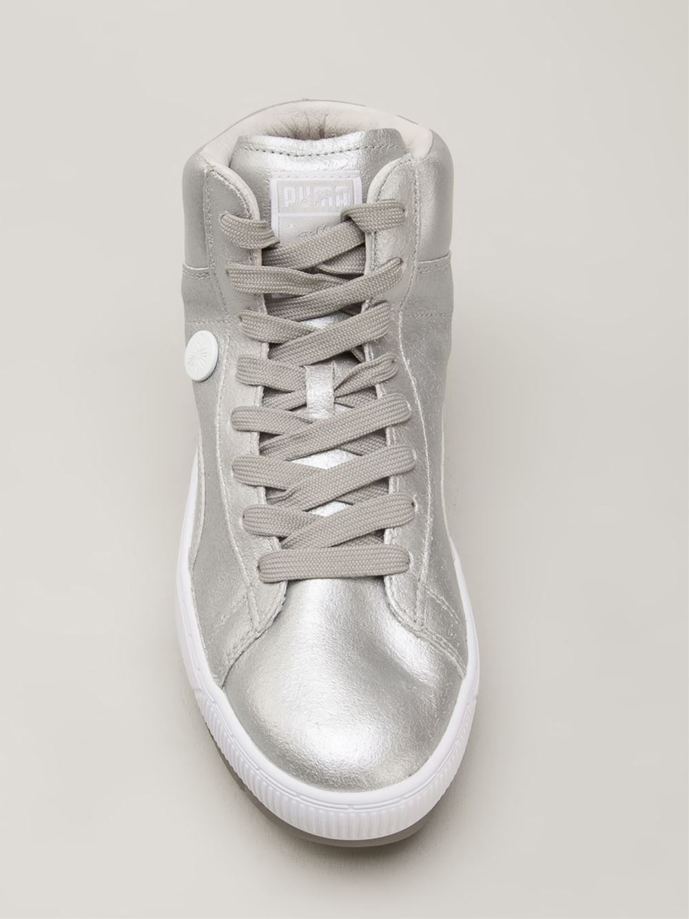 silver high tops