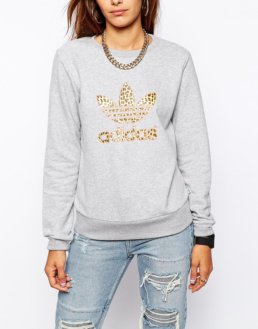 adidas leopard sweater