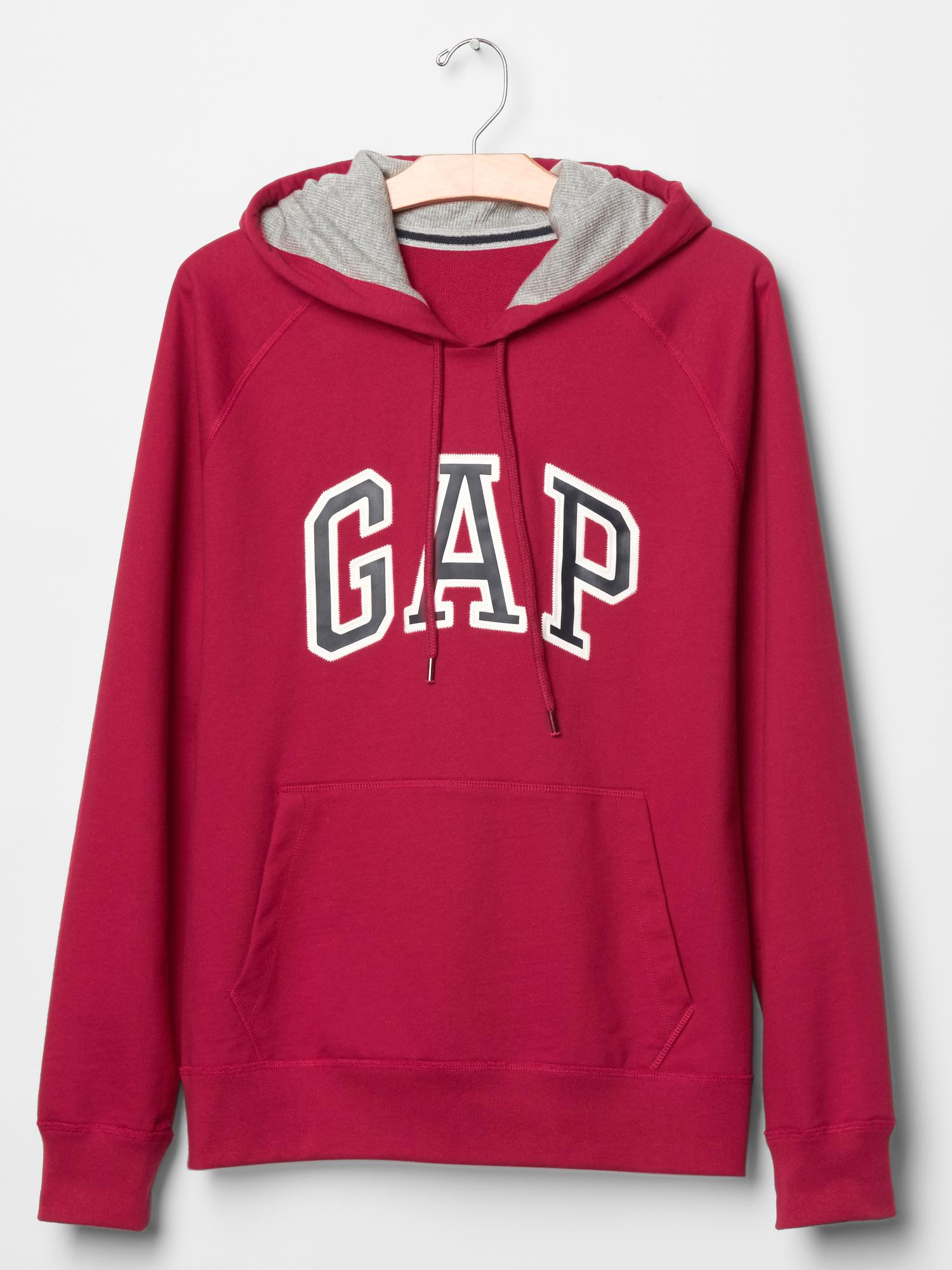 Gap Arch Logo Heavyweight Hoodie in Red for Men (LASALLE RED) | Lyst