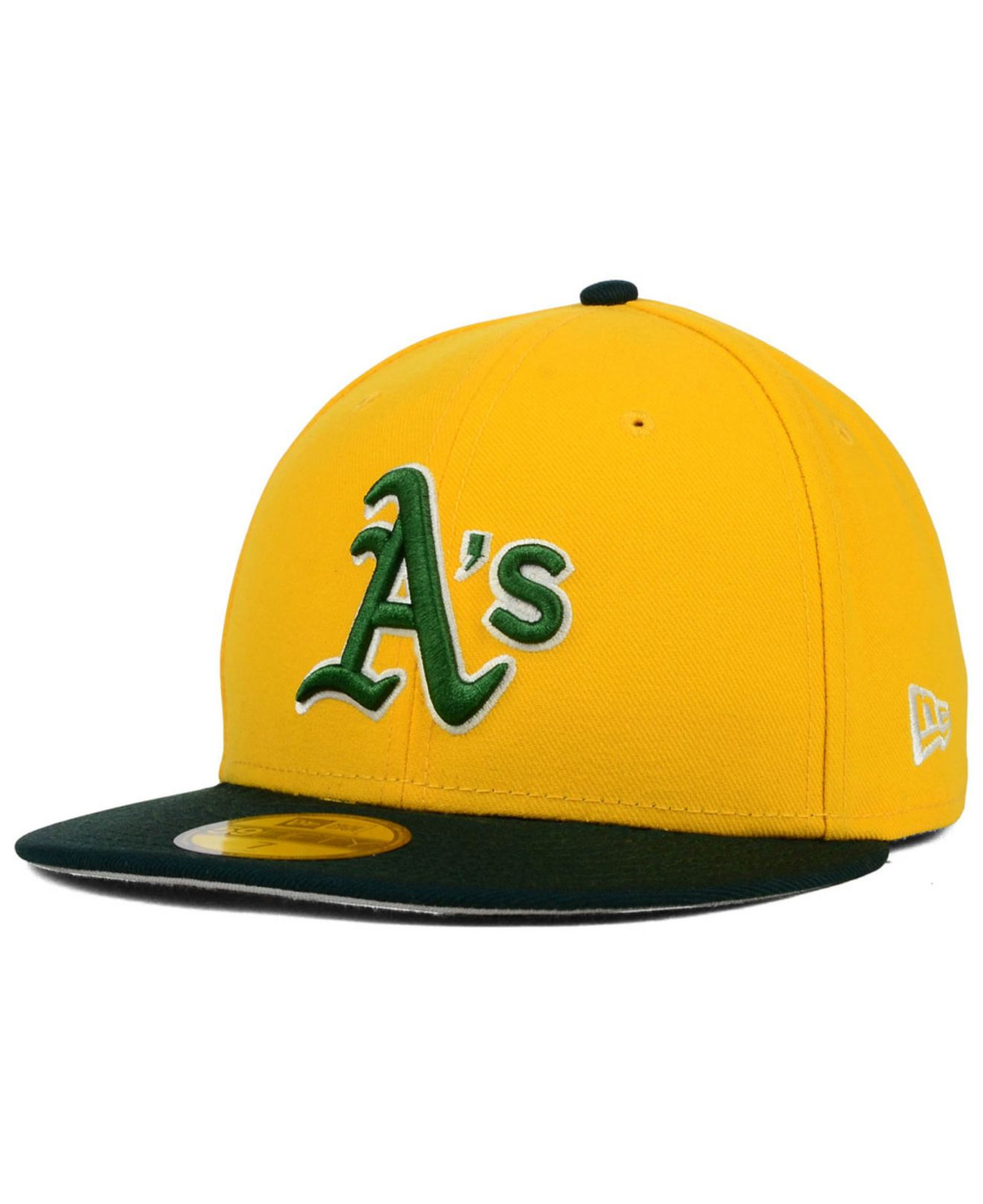 Official New Era Oakland Athletics MLB 2-Tone Yellow B59FIFTY Fitted Cap  B5196_283 B5196_283