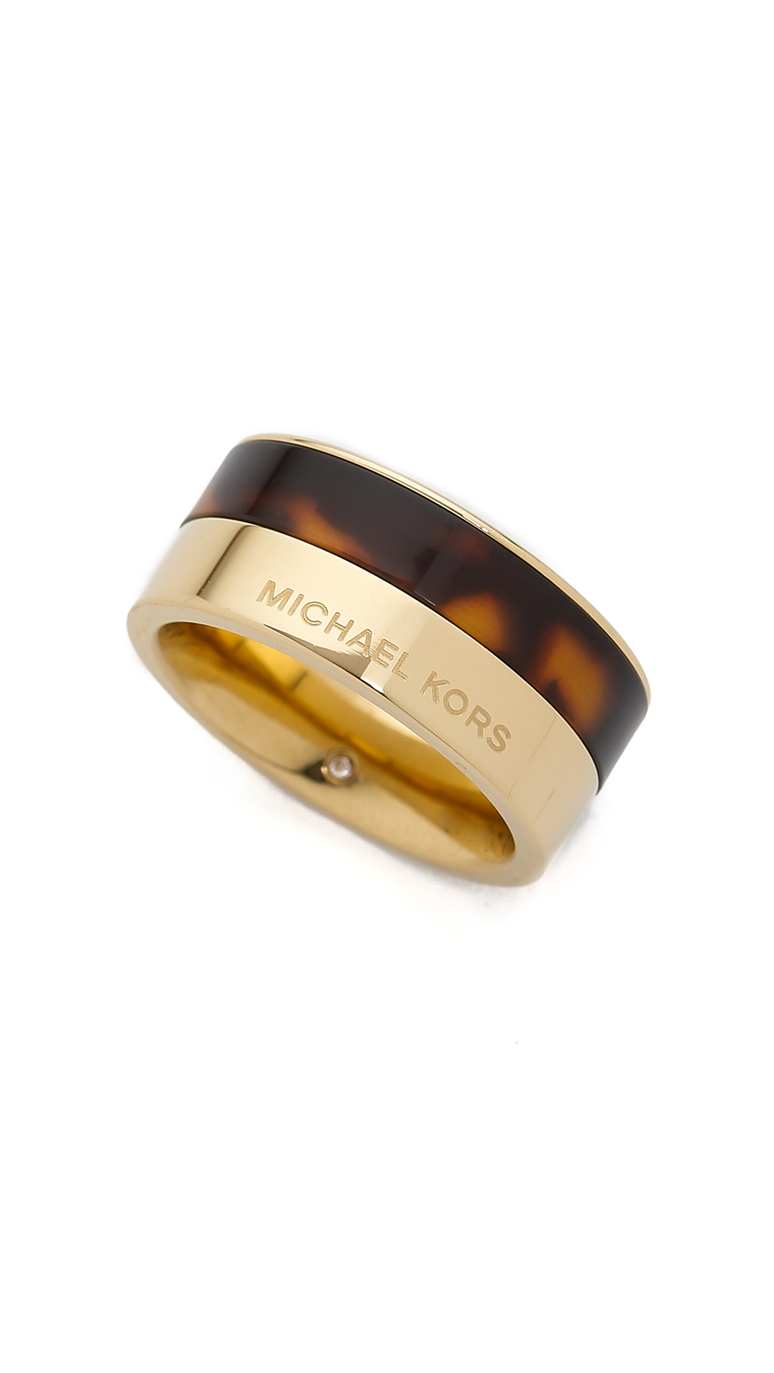 Michael Kors Color Block Ring - Gold/tortoise in Metallic | Lyst