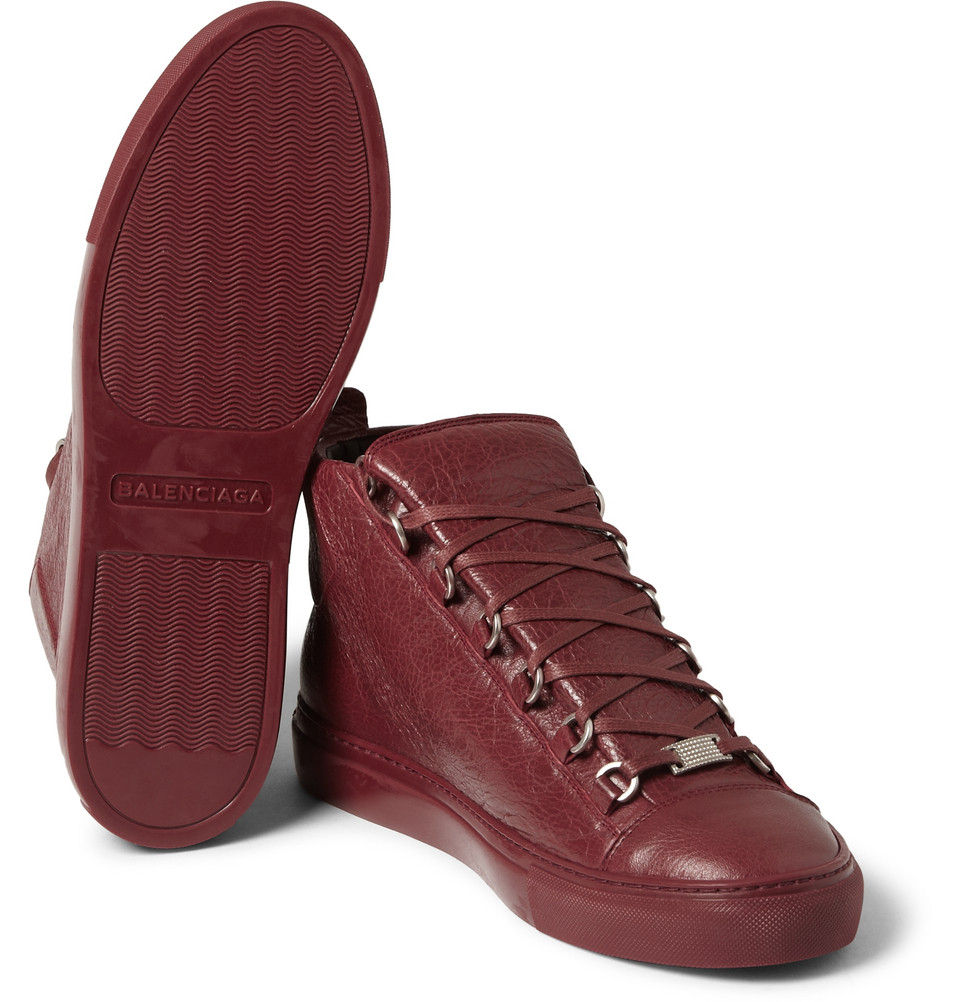 balenciaga red arena sneakers