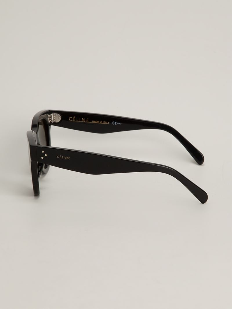 Celine Wayfarer Sunglasses in Black | Lyst