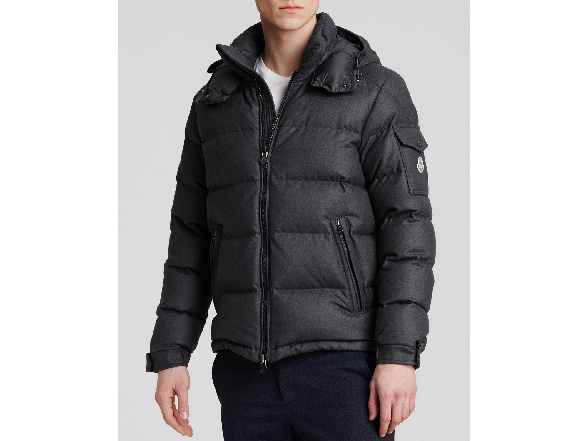 Moncler Montgenevre Down Jacket in Charcoal (Gray) - Lyst