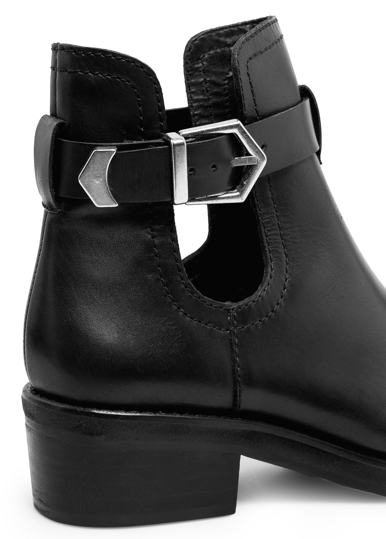 mango black heeled boots