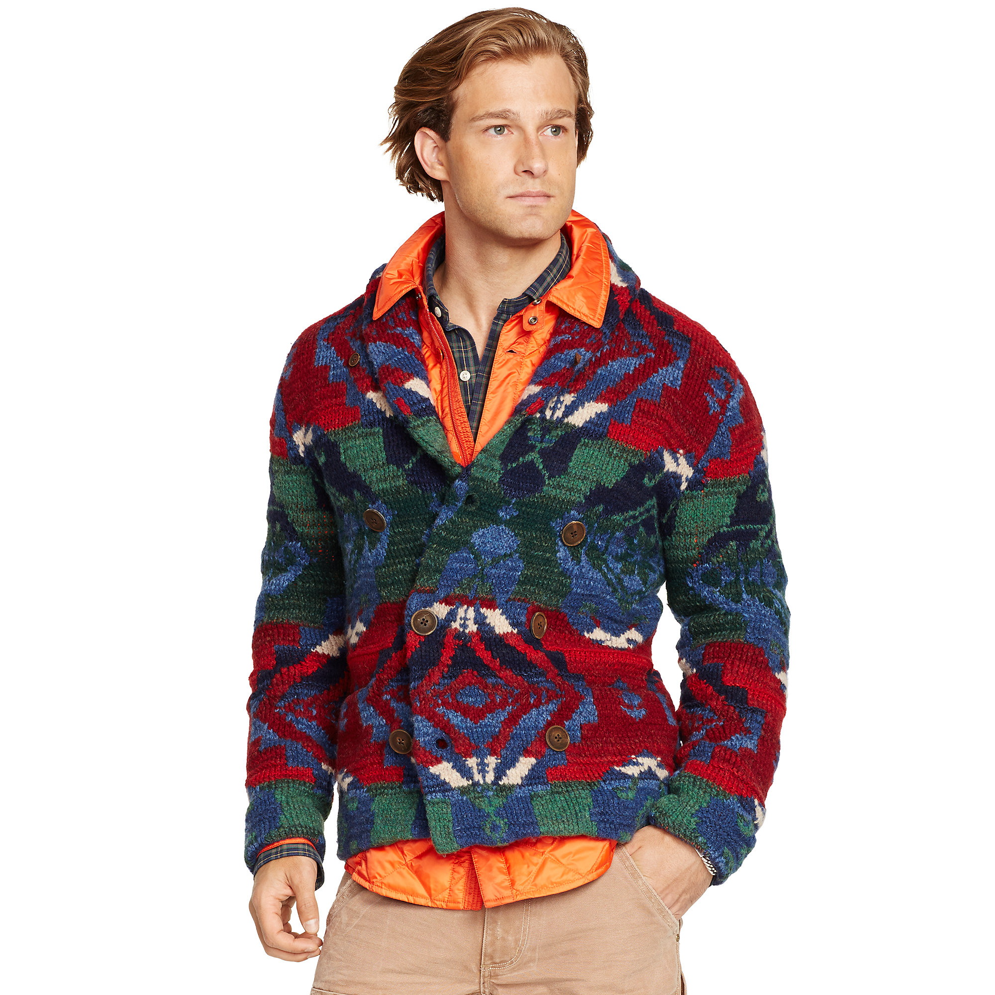 ralph lauren mens shawl cardigan
