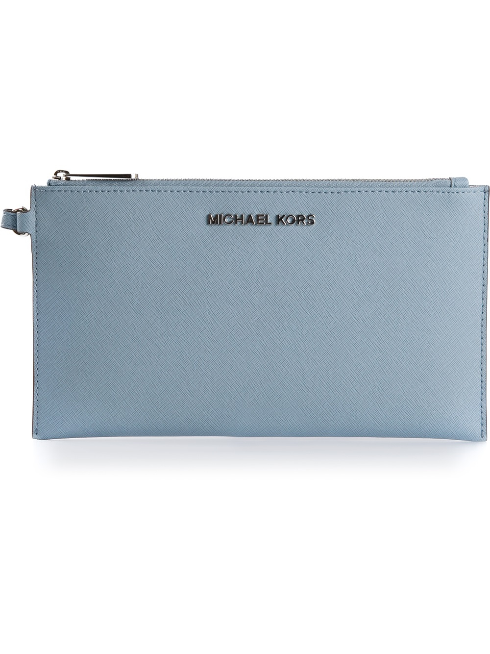 michael kors blue clutch