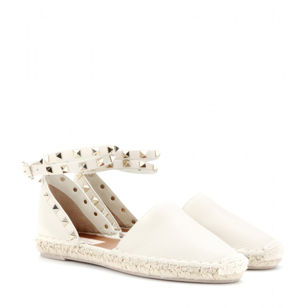 white satin espadrilles