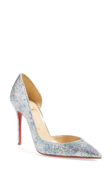 christian louboutin elisa patent purple pumps  