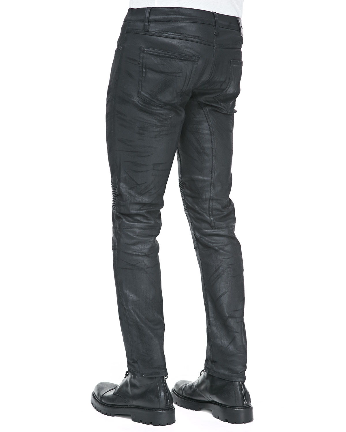 resin coated jeans