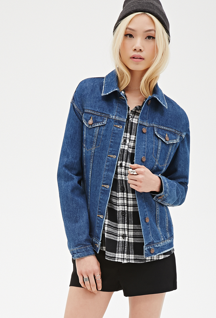 forever 21 denim vest women