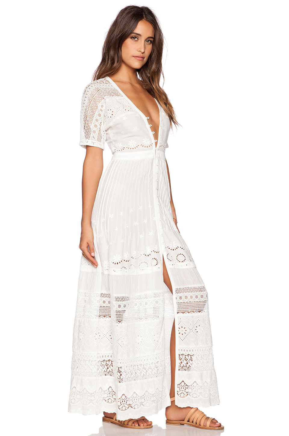 Spell & the gypsy collective Sahara Lace Duster in White | Lyst