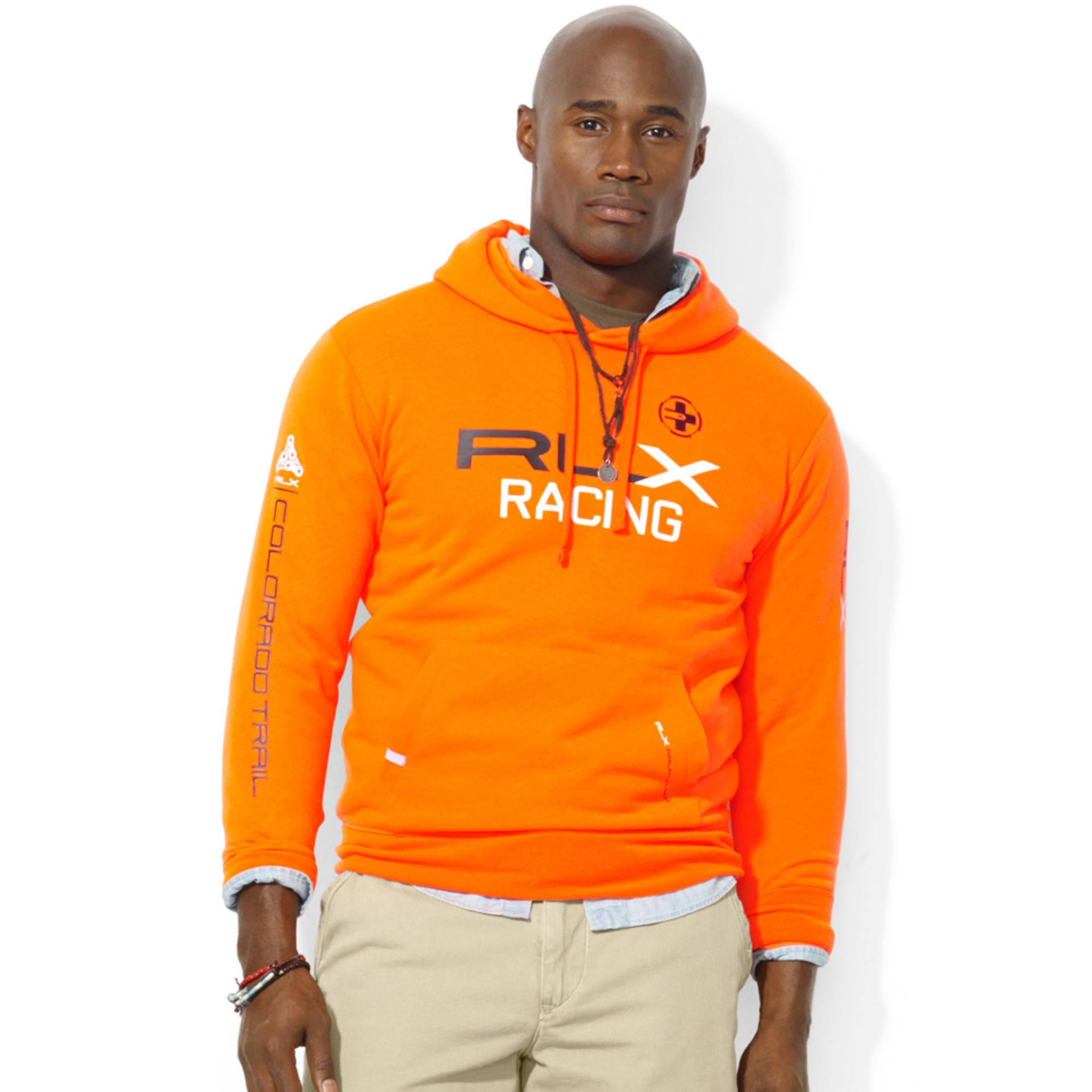 Ralph Lauren Polo Big and Tall Rlx Fleece Hoodie in Orange for Men 