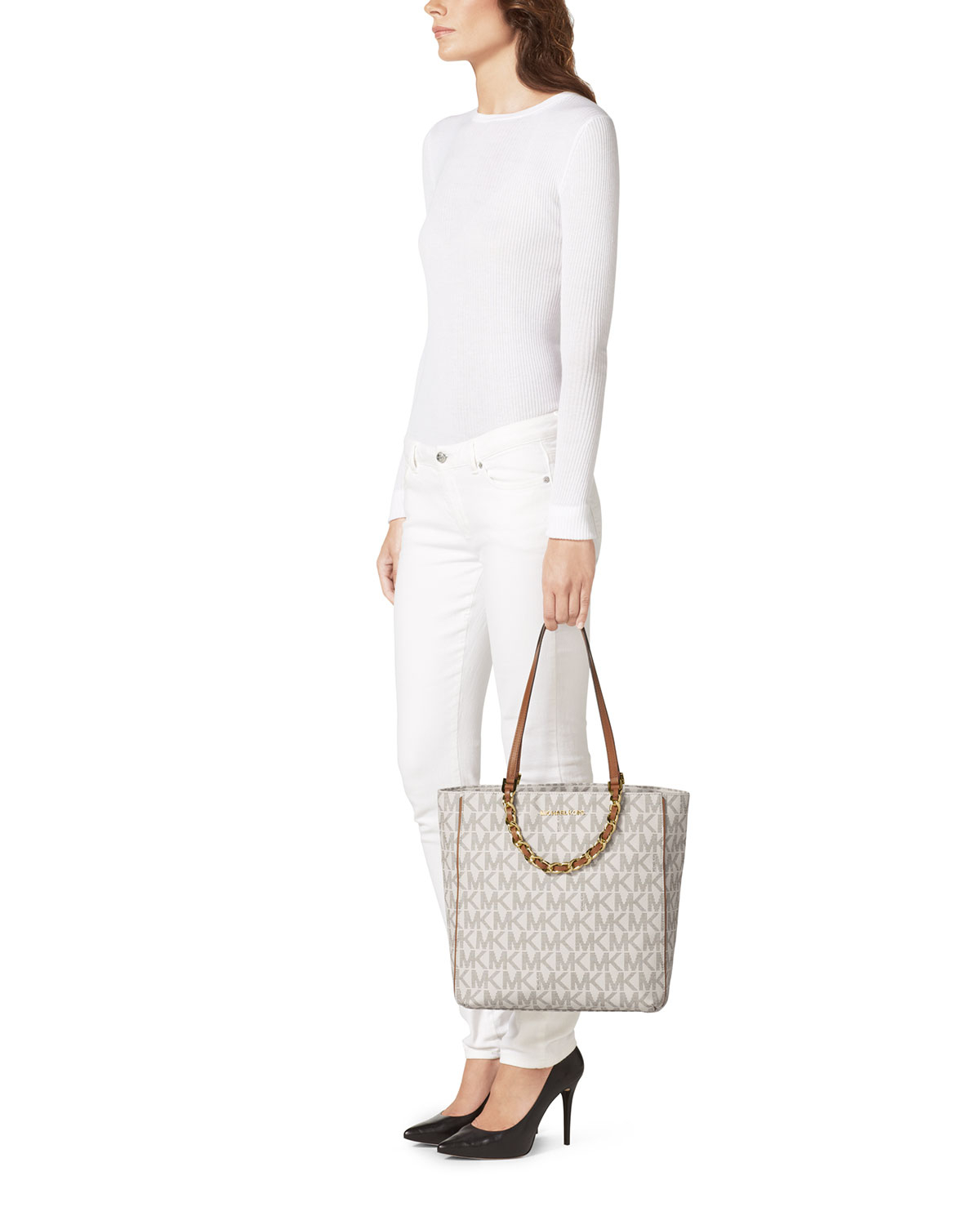 mk large harper tote