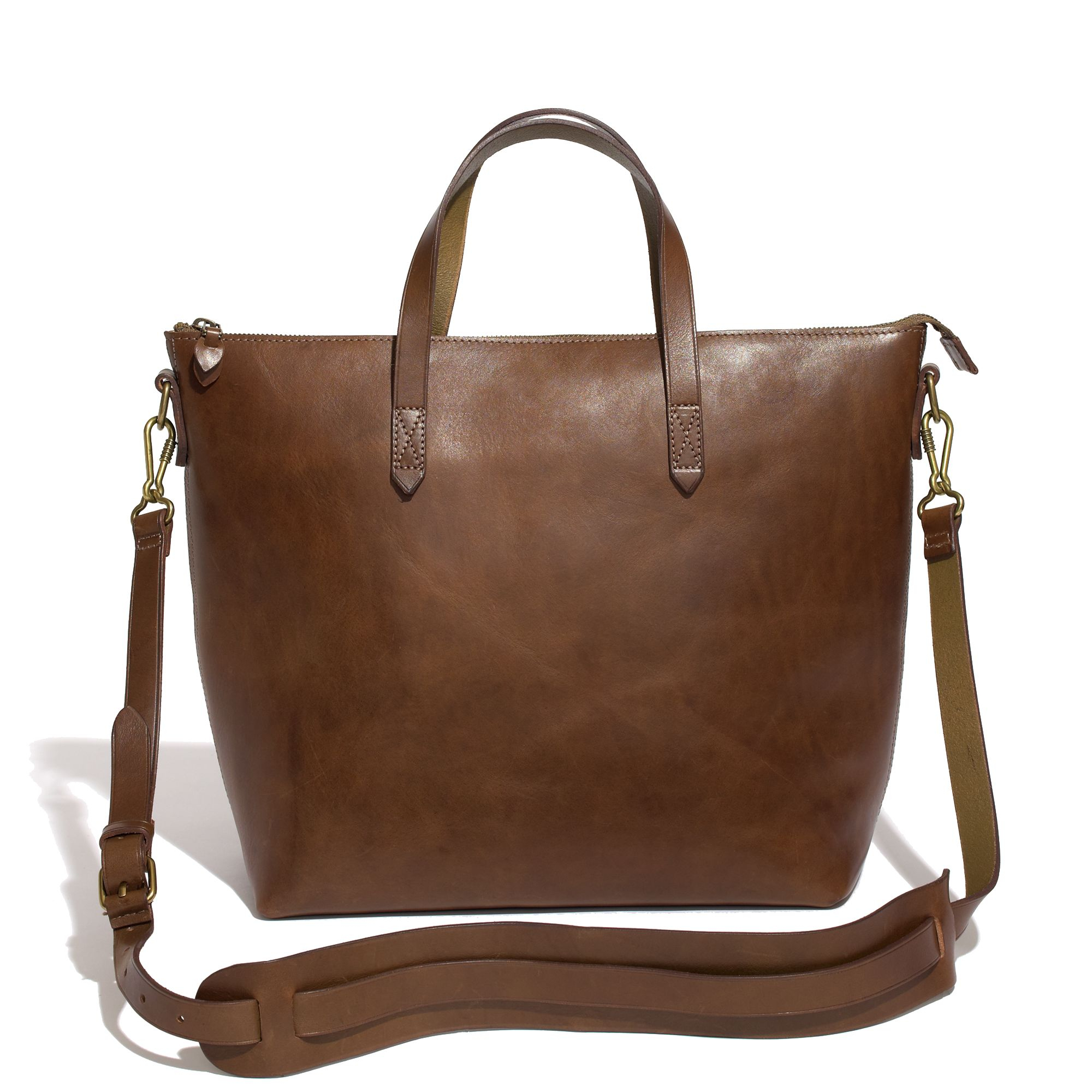 Lyst Madewell The Zip Transport Tote in Brown