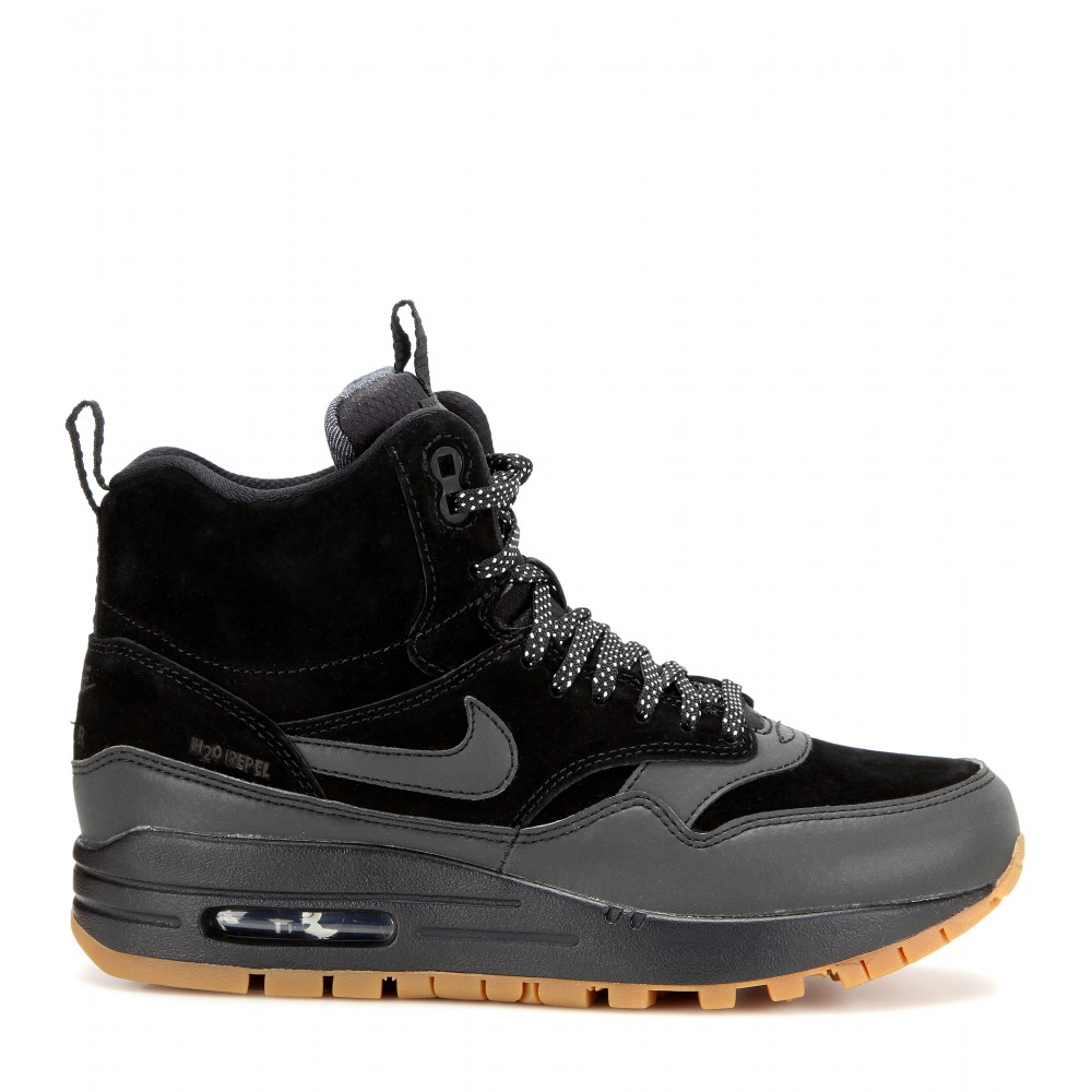Juicio Discutir teatro Nike Women's Black Air Max 1 Mid Sneaker Boots