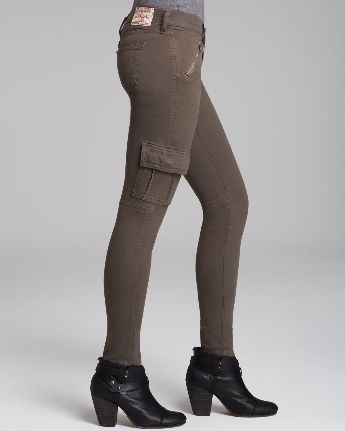 true religion green cargo pants