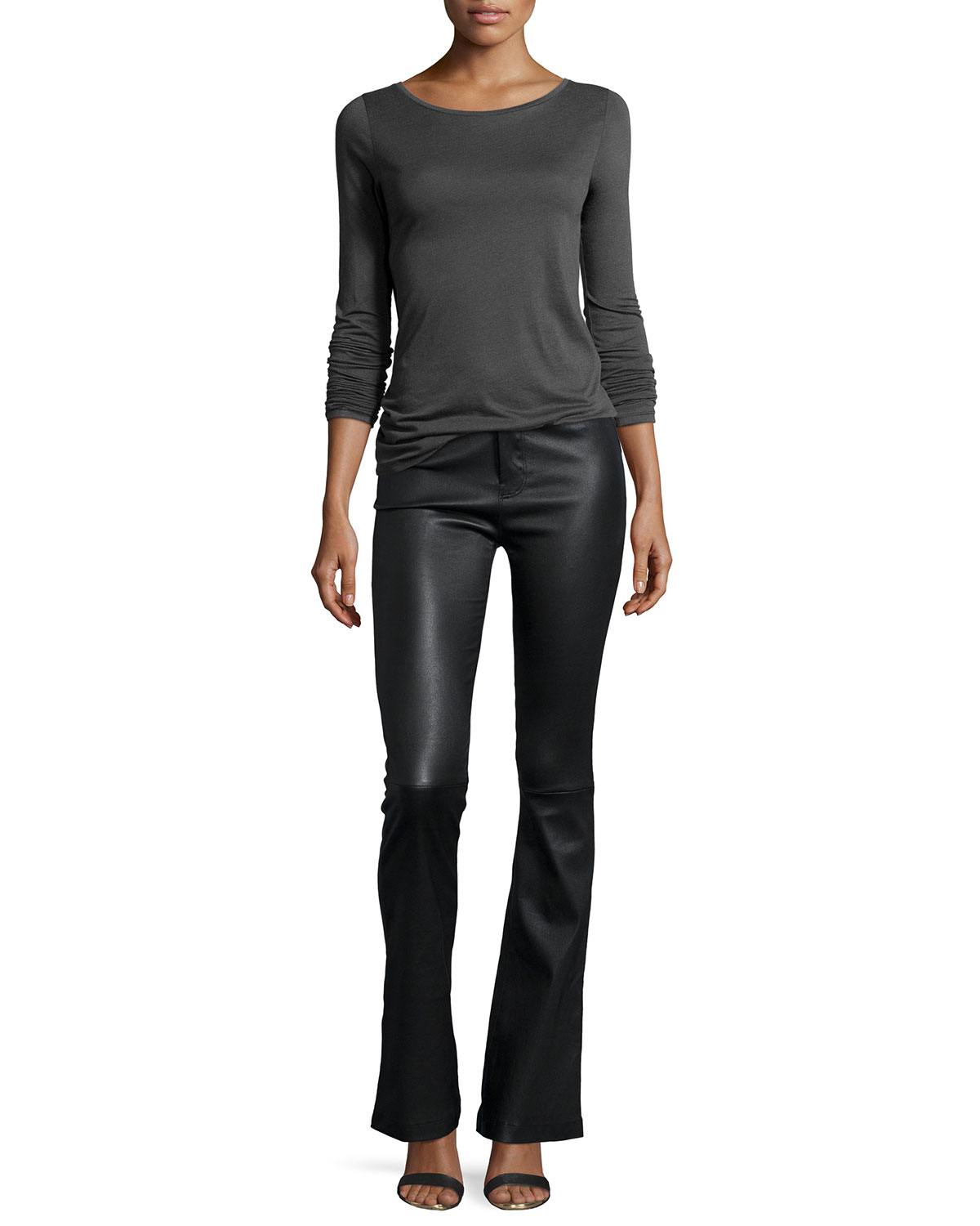J Brand Leather T Shirt | Where to buy J Brand Leather T Shirt | Where to buy