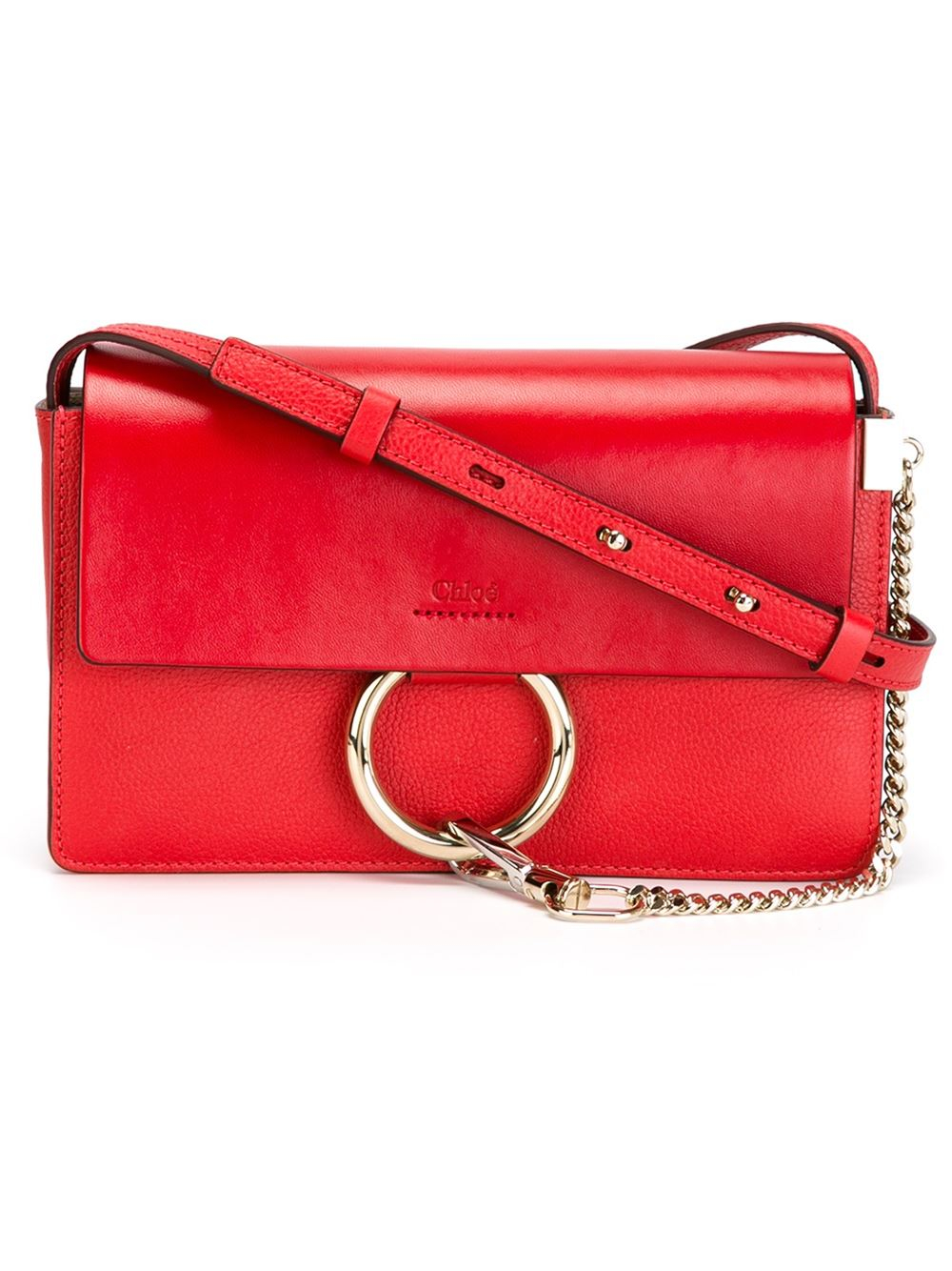 Chlo Small \u0026#39;Faye\u0026#39; Cross Body Bag in Red | Lyst