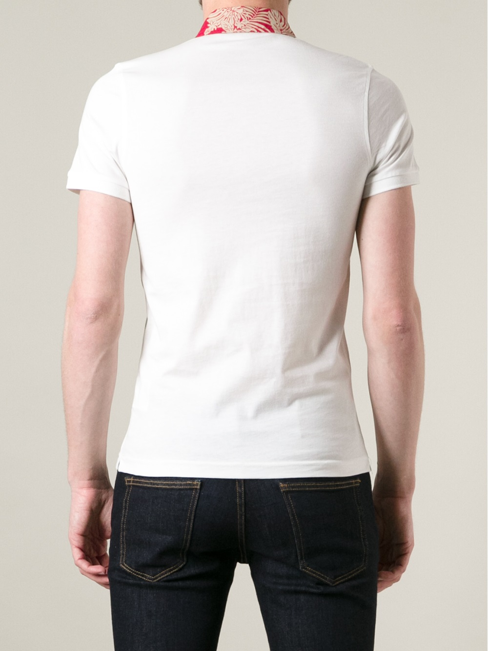 black and cream graphic tee