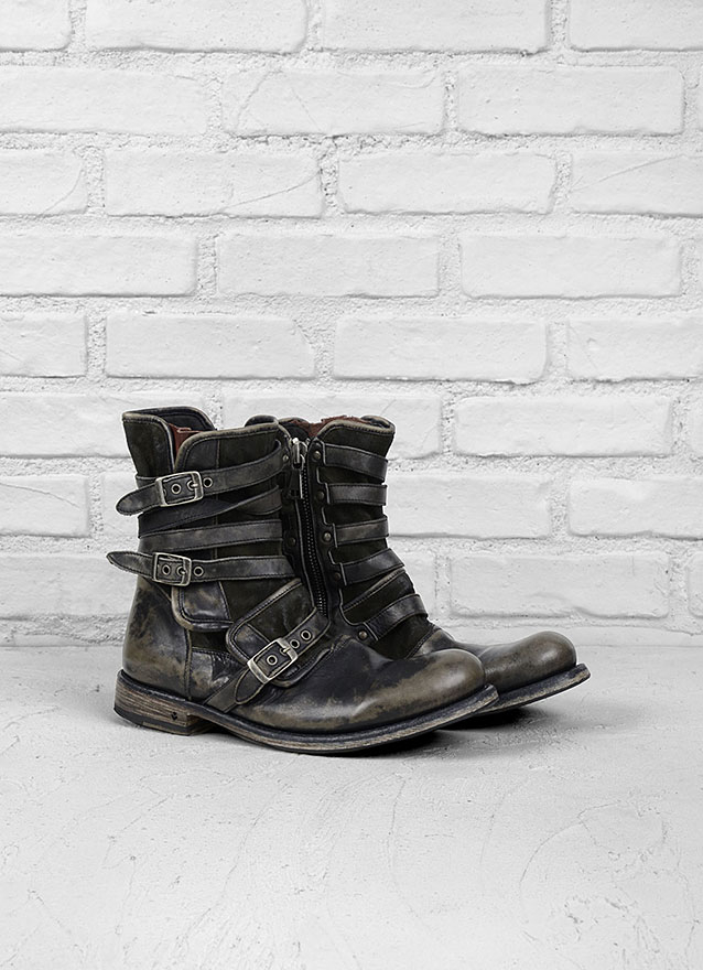 john varvatos engineer triple buckle boot
