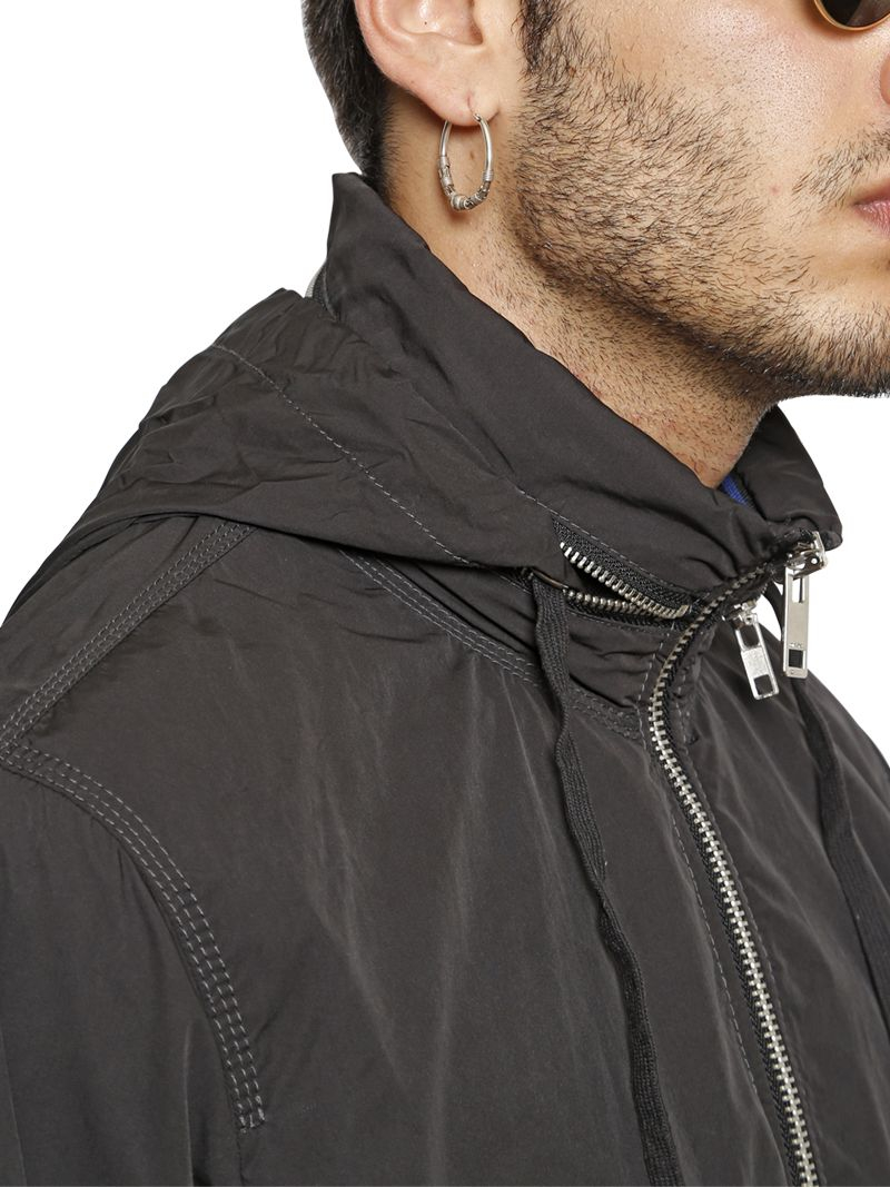 Lyst Diesel Nylon Windbreaker Jacket in Black for Men