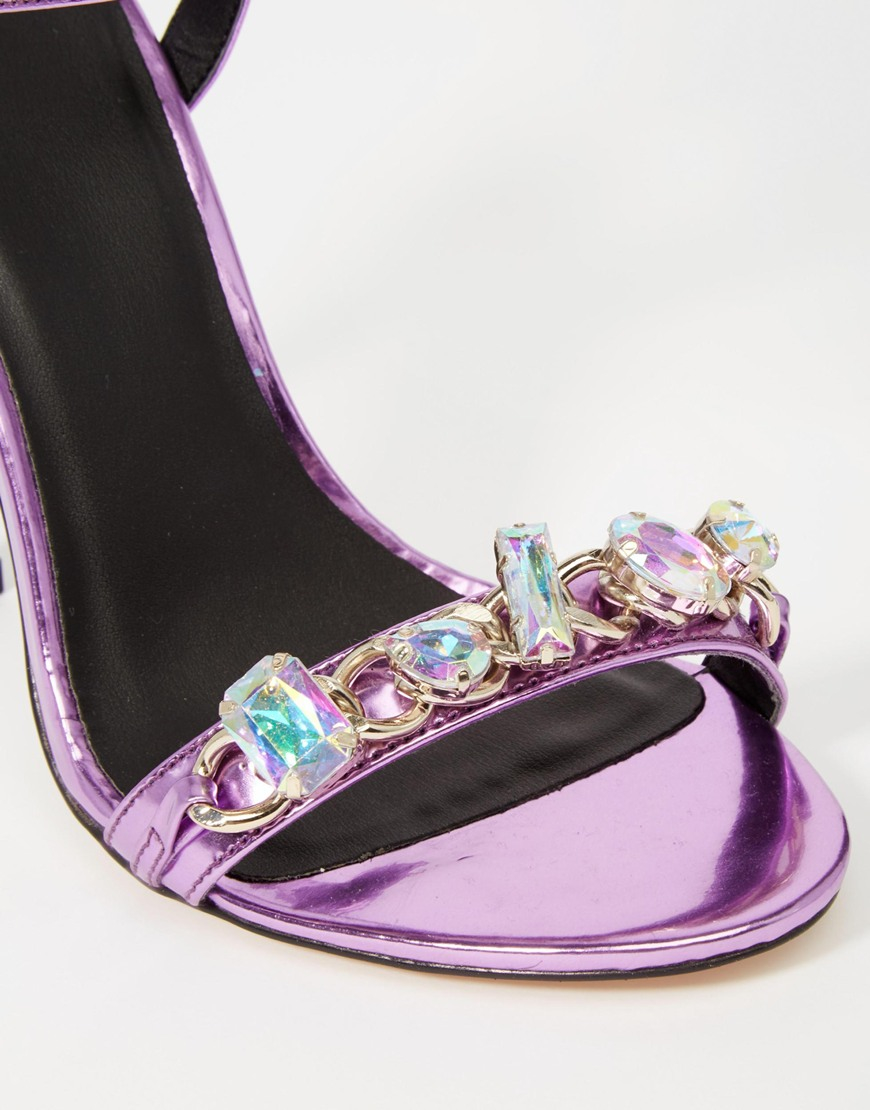 purple sandals wide fit