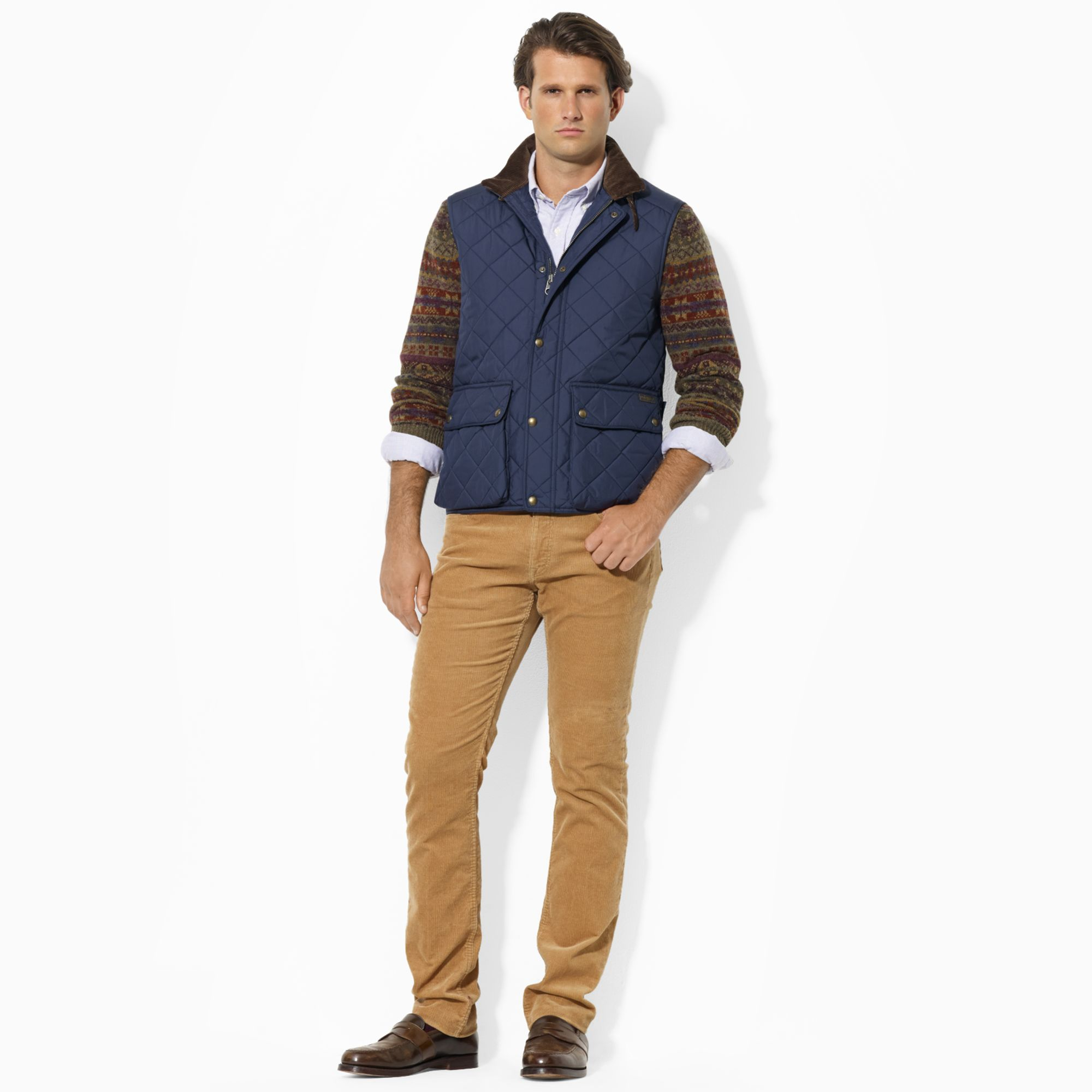 Polo Lauren Ralph Vest For Blue Men Epson Quilted mnN08w