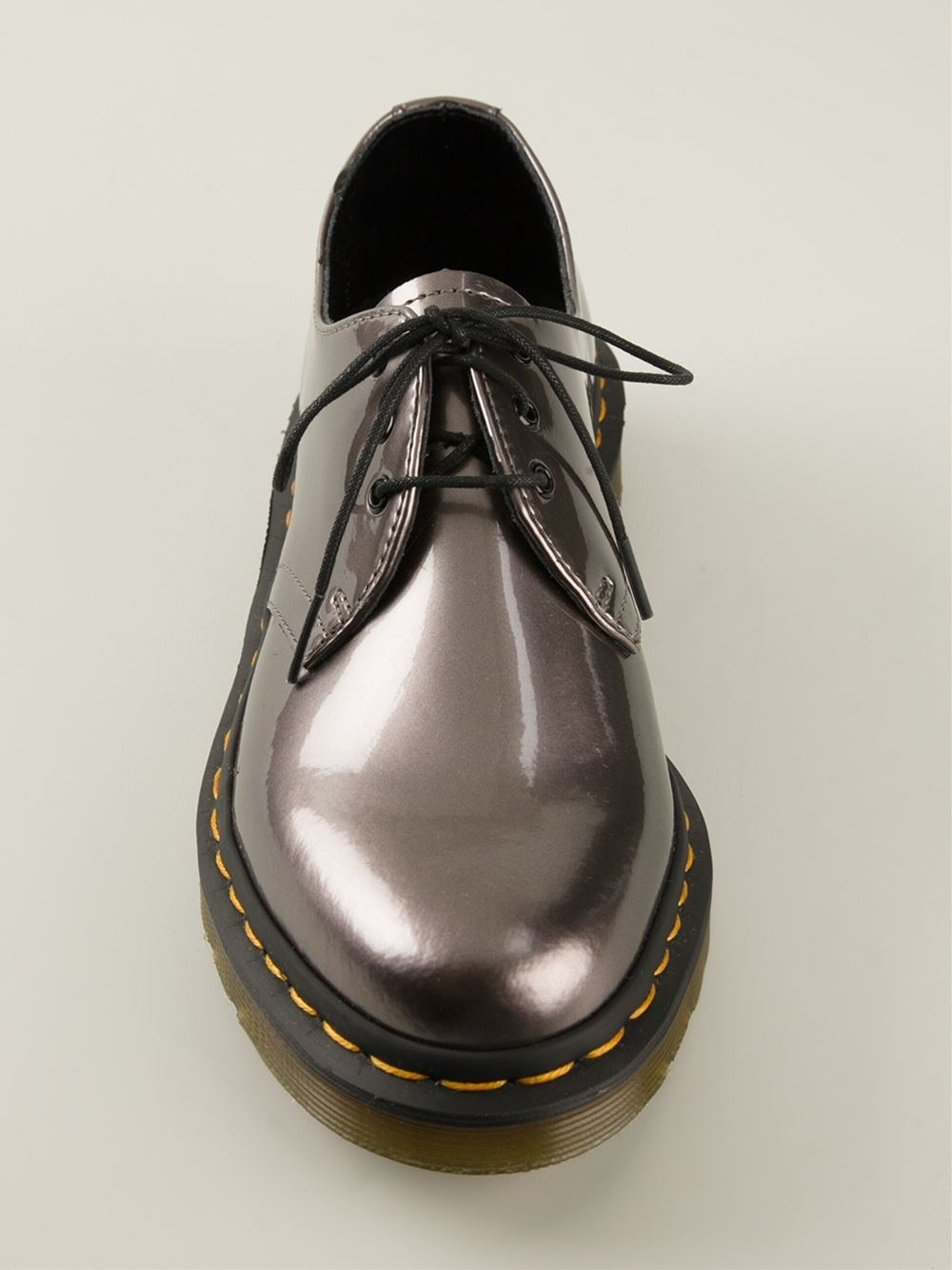 silver dr martens shoes