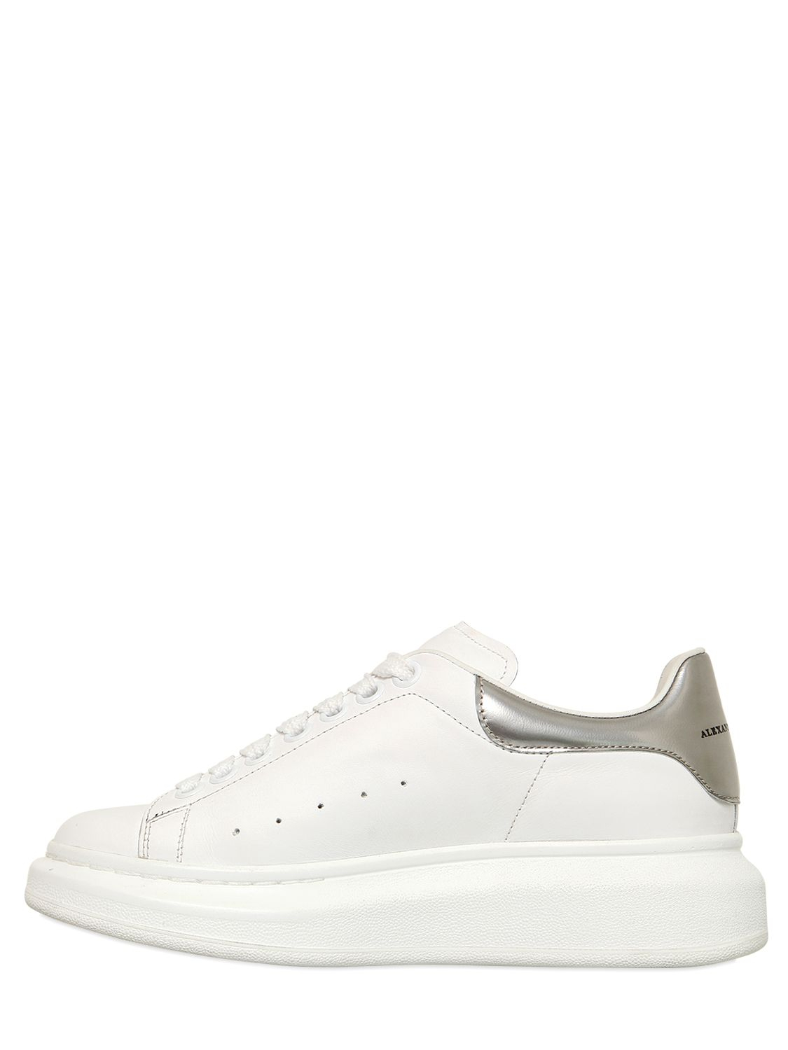 alexander mcqueen metallic trainers