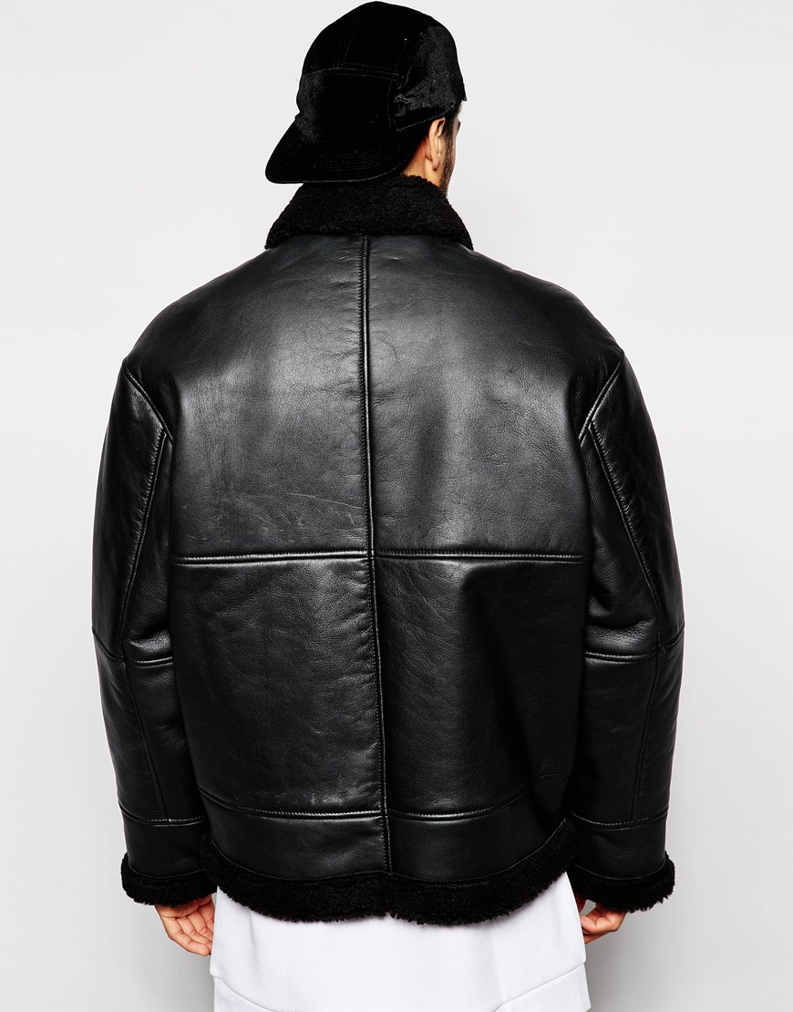 weekday leather jacket