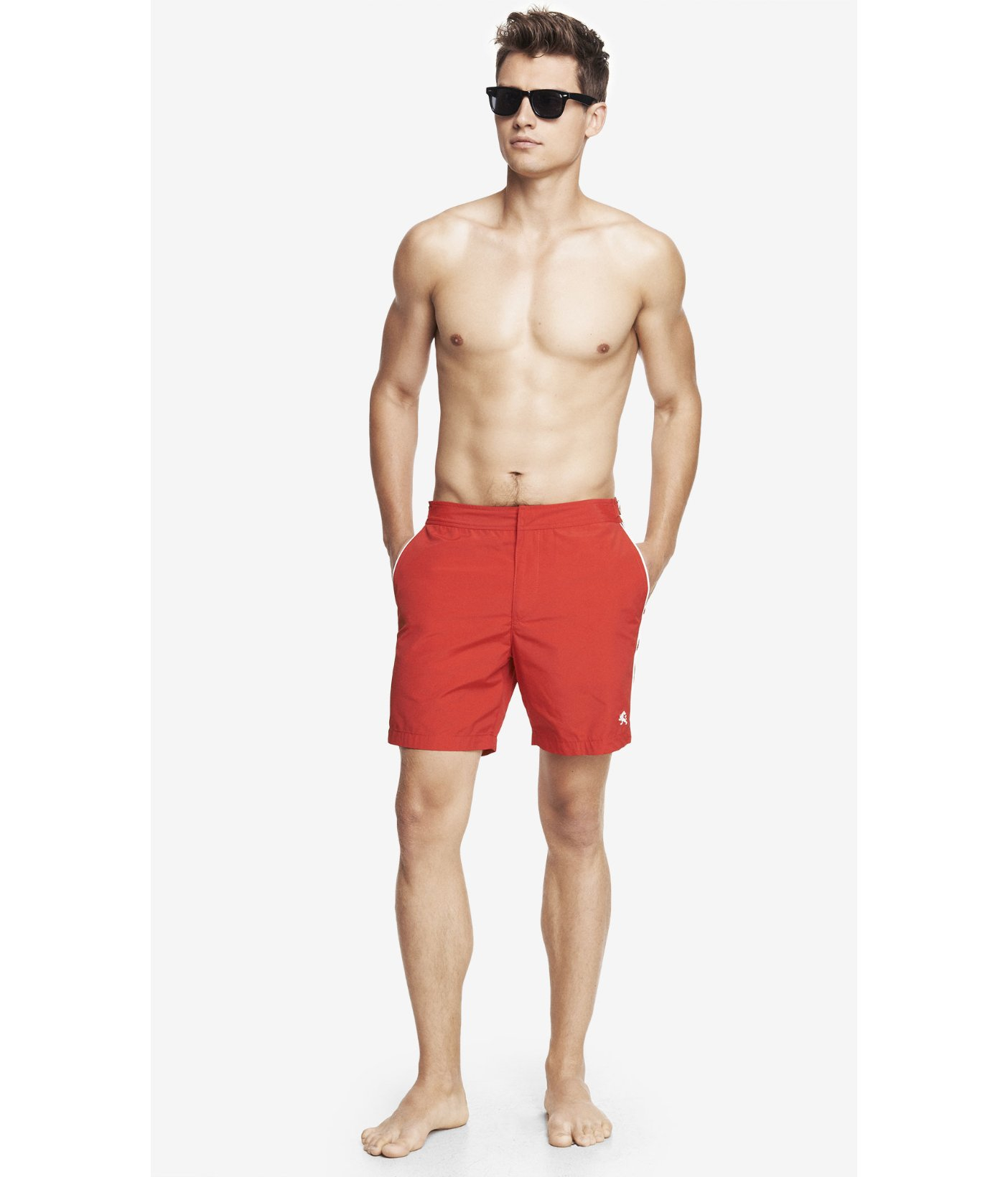 men's 7 inch swim trunks