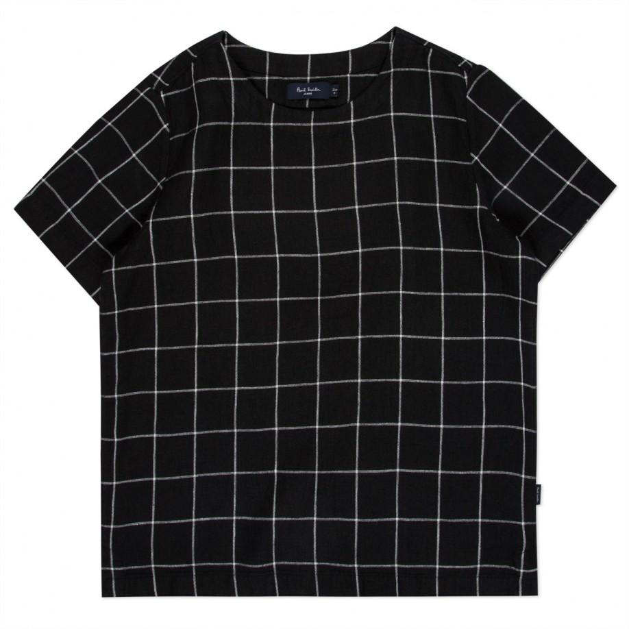 Lyst - Paul Smith Men's Black Windowpane Check Textured ...