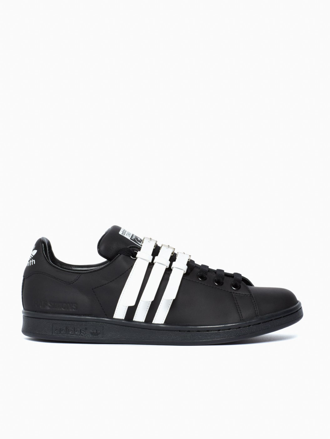 adidas By Raf Simons Leather Stan Smith Strap Sneakers in Black for Men |  Lyst