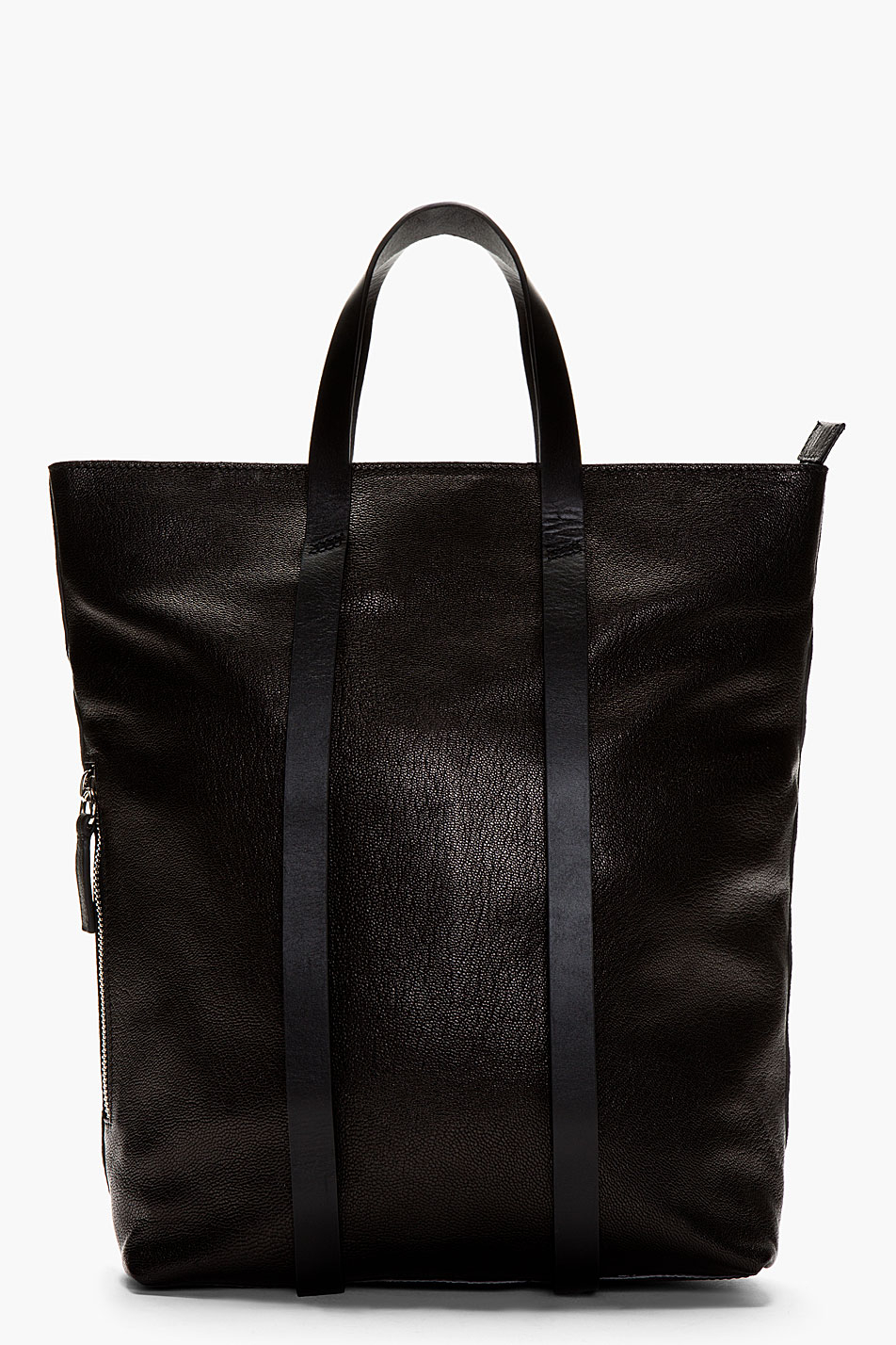 mens leather tote backpack