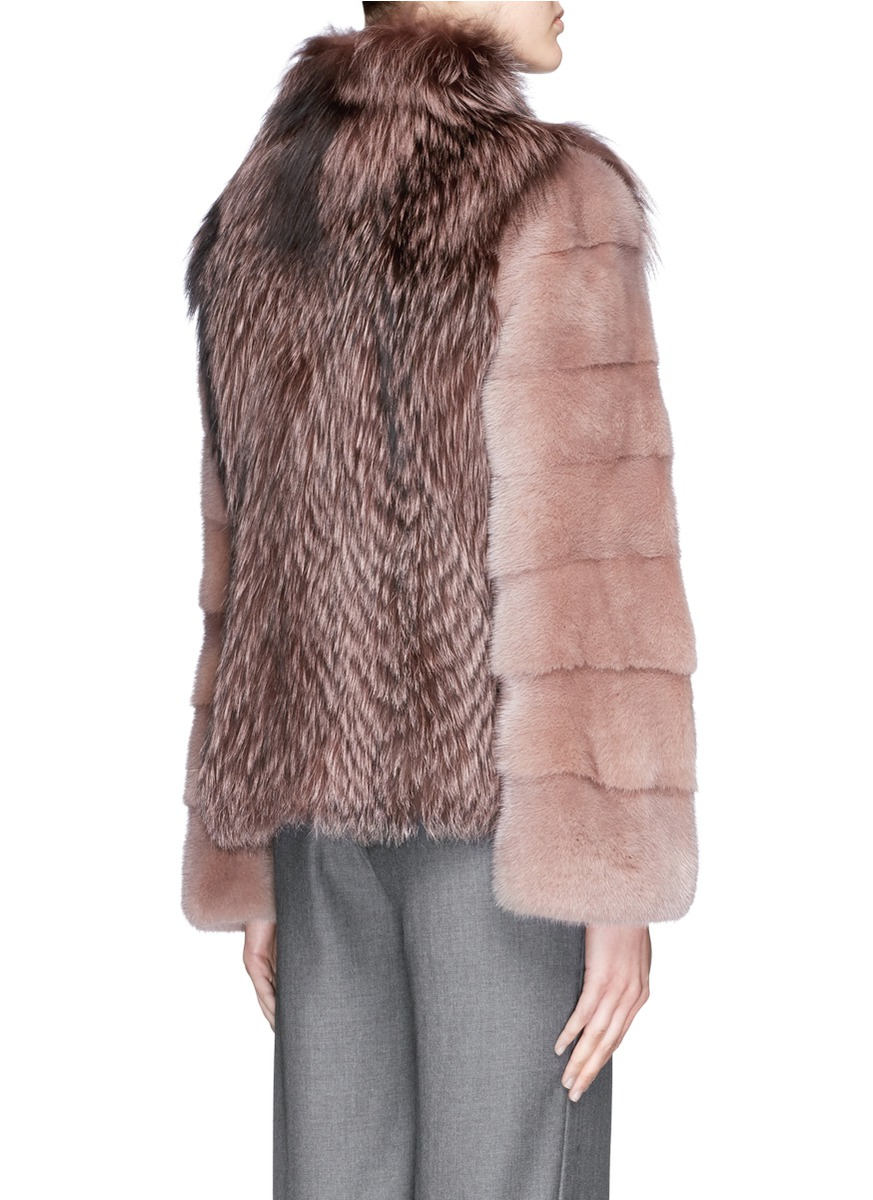 yves salomon mink jacket
