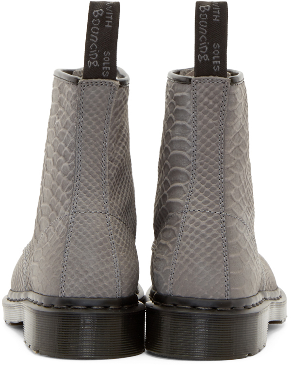 dr martens python grey
