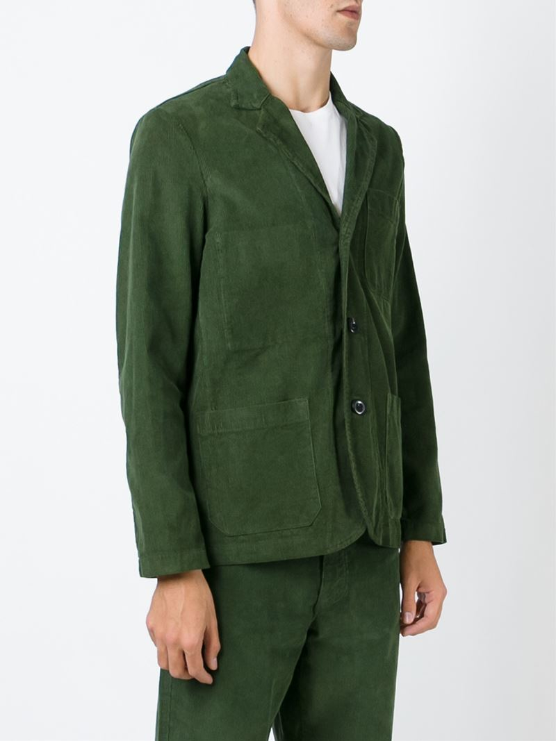 Societe Anonyme Corduroy Blazer in Green for Men - Lyst