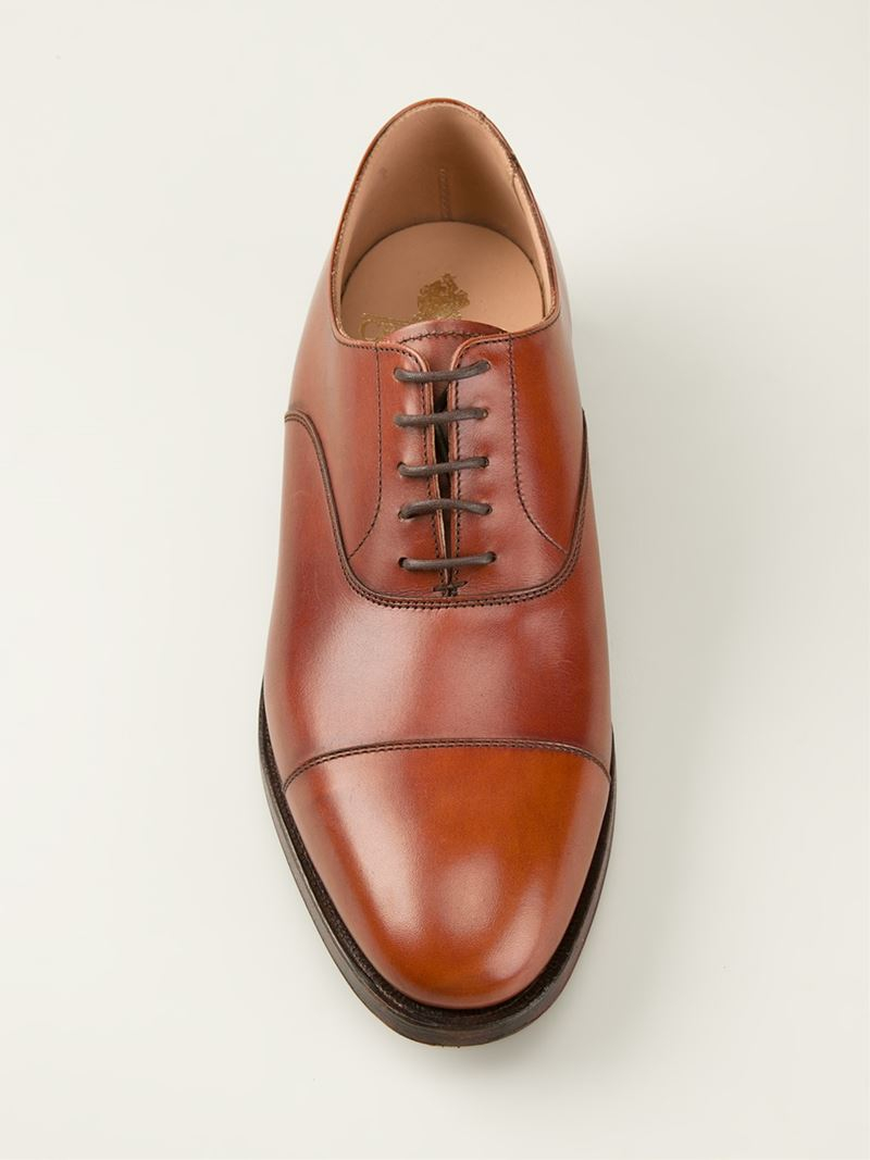 Crockett and Jones Leather 'connaught' Oxfords in Brown for Men - Lyst