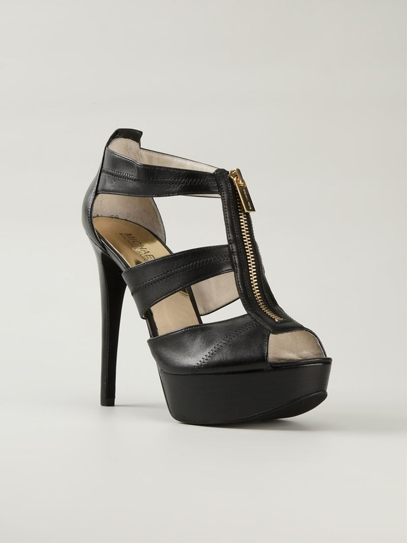 heels with zipper in front