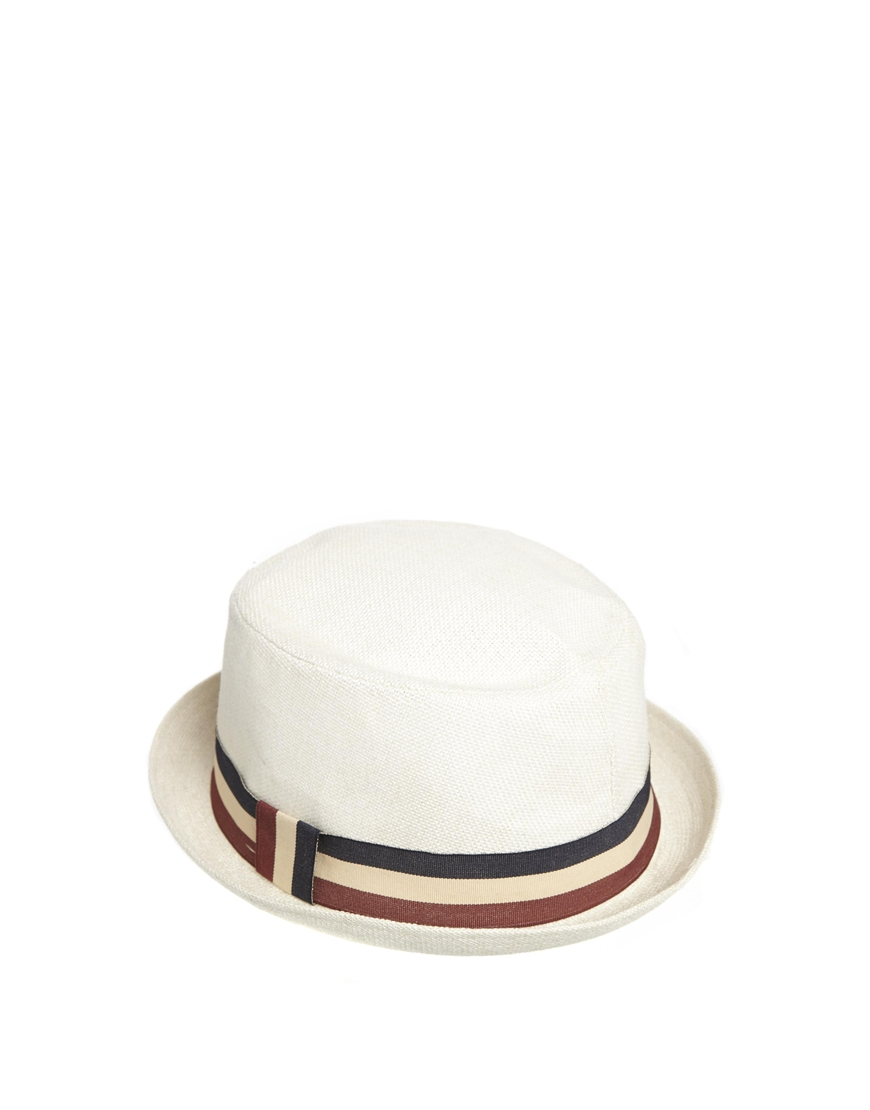 white pork pie hat