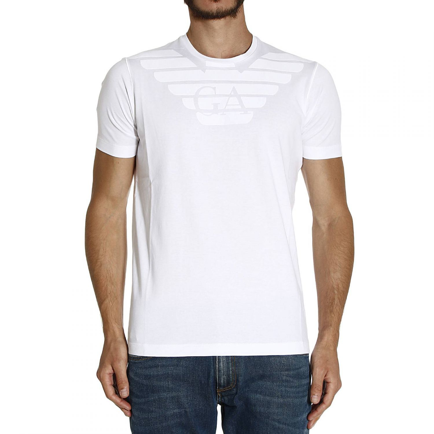 armani Tshirt in White for Men