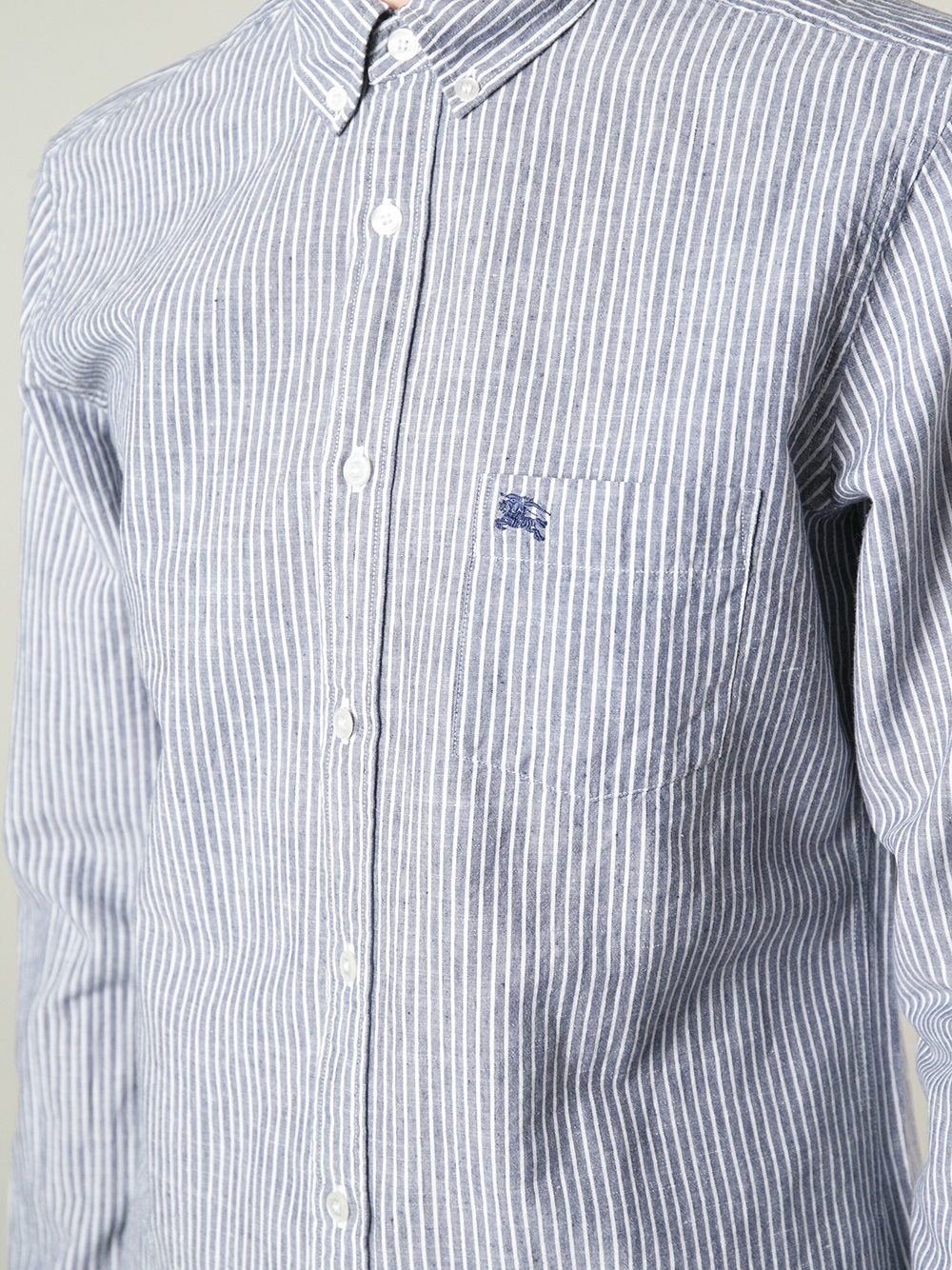 white burberry button up