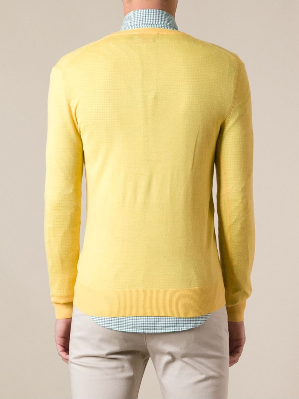 Yellow ralph lauren jumper discount