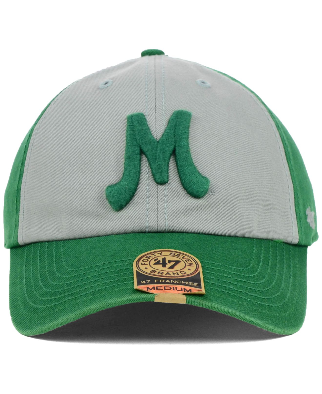 47 Brand Marshall Thundering Herd Vip Franchise Cap in Green for Men | Lyst