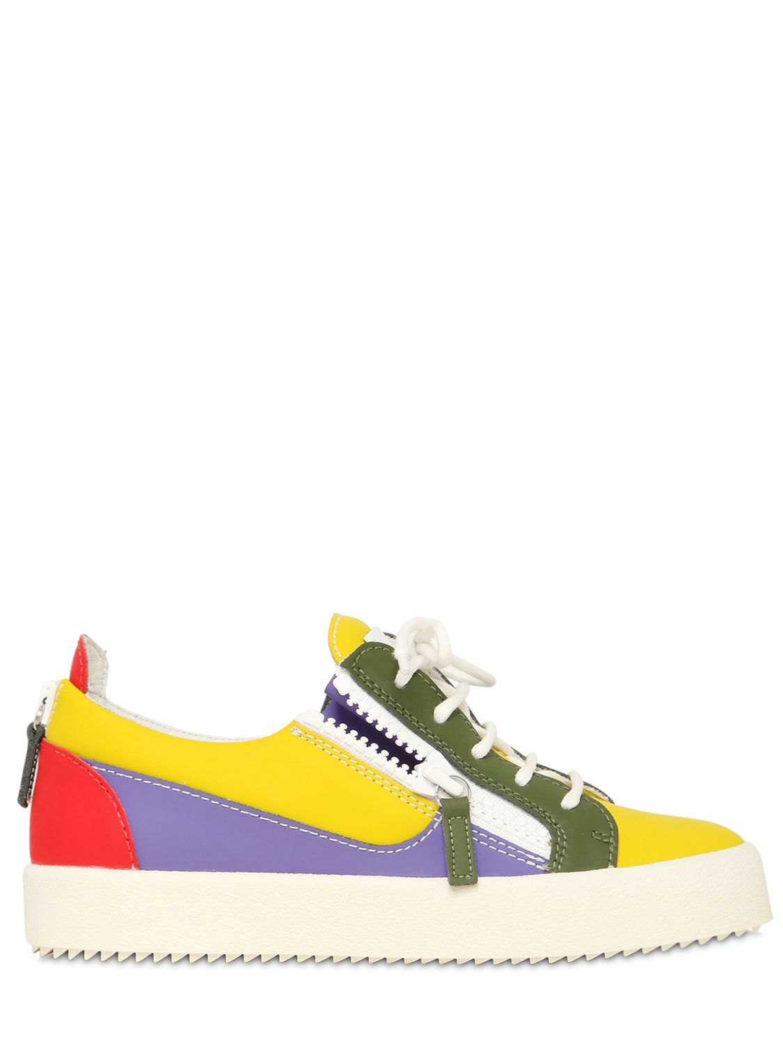giuseppe zanotti yellow sneakers